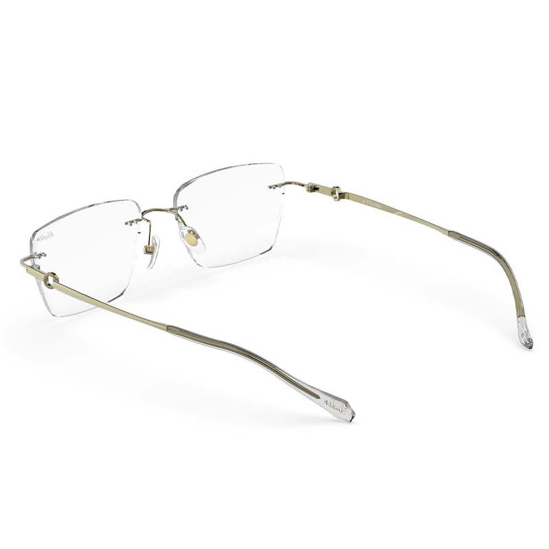 Custom Logo Eye Spectacle Men Flexible Optical Frames Thin Titanium Eyewear Rimless Glasses for Men Eye Protecter