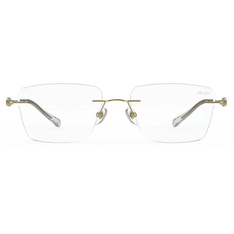 Custom Logo Eye Spectacle Men Flexible Optical Frames Thin Titanium Eyewear Rimless Glasses for Men Eye Protecter