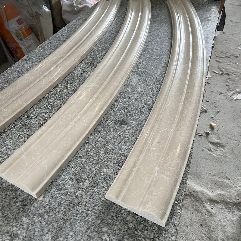 Customize Villa marble door trim Border Trimming Stone Marble Moulding Edge Strip Tile Skirting Boards tile marble window frames