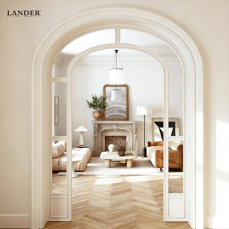 Customize Villa marble door trim Border Trimming Stone Marble Moulding Edge Strip Tile Skirting Boards tile marble window frames