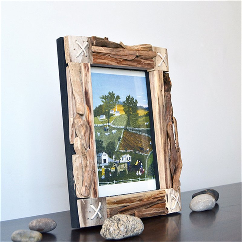 Hot Sale Product Picture Vintage Frames Photo Frame Photos Wooden Wood Frames for Canvas Prints Rectangle Wall Decoration Branch