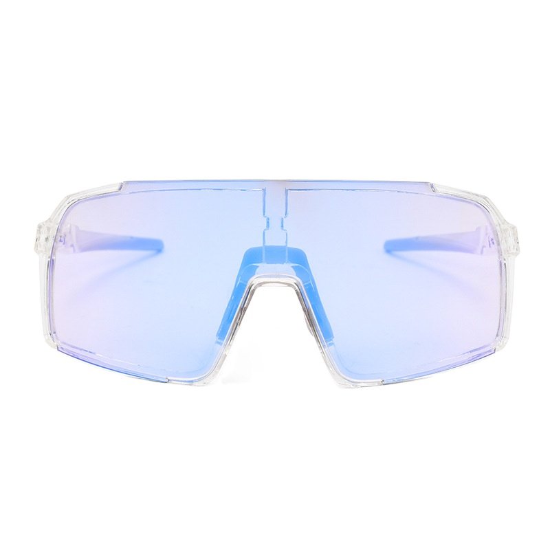 Customizable Blue White Polarized Sports Glasses Running Highways Mountains Cross-Border Explosion Adult OEM Riding Goggles
