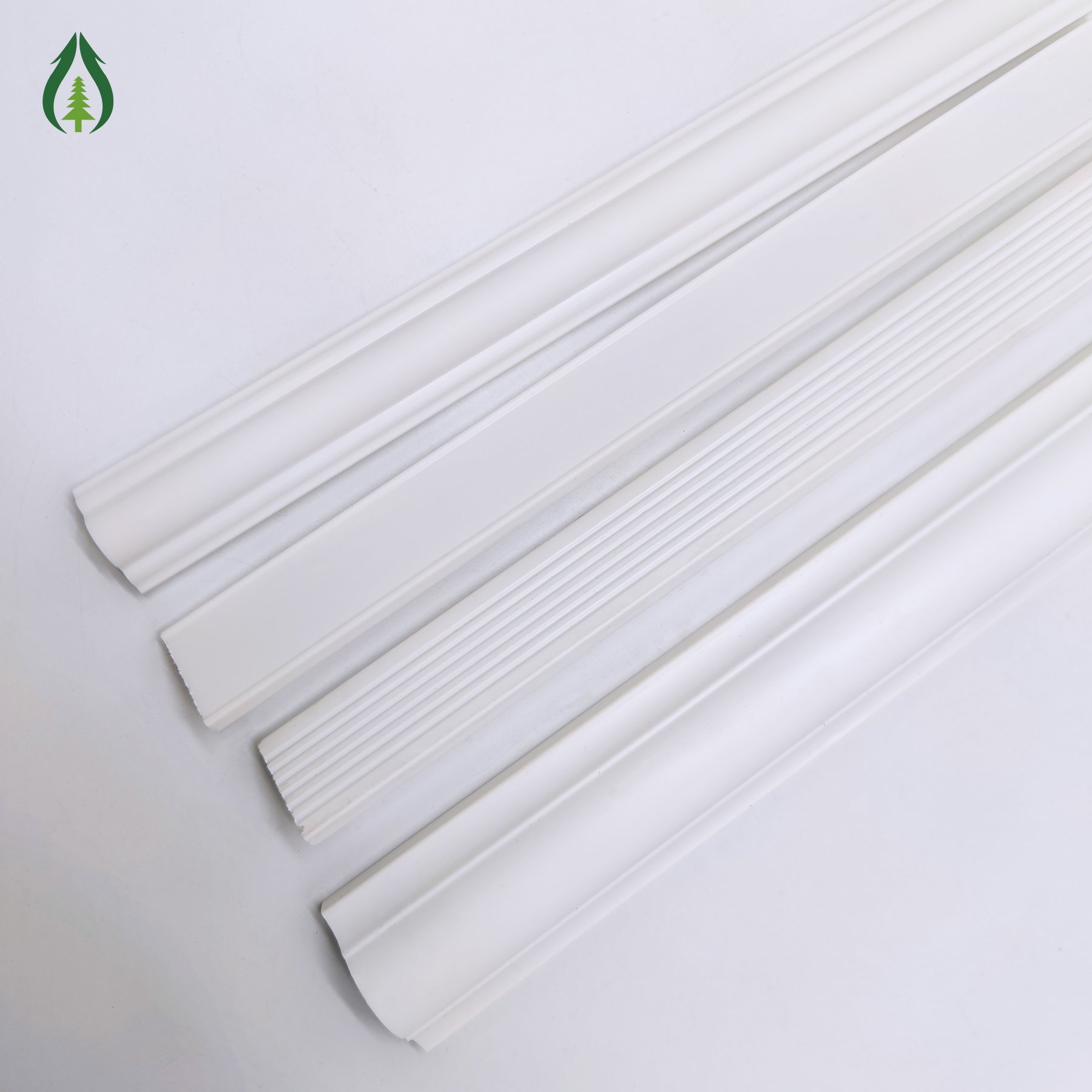 Guancheng 100*20mm Waterproof Resists Damage Plastic White Floor Base Moulding Versatile Edging Moulding