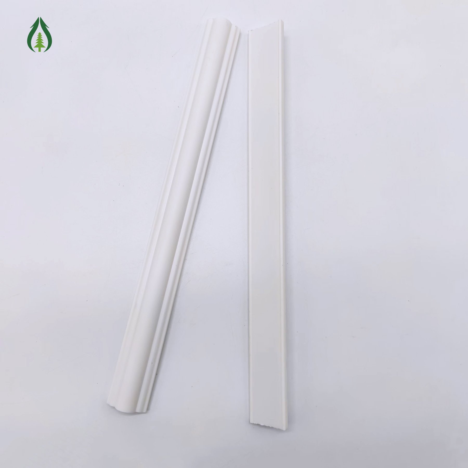 Guancheng 100*20mm Waterproof Resists Damage Plastic White Floor Base Moulding Versatile Edging Moulding