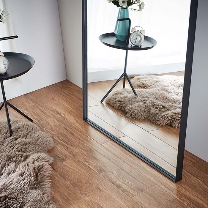 New Style Luxury Simple Brass Finished Bedroom Furniture Set High Quality Rectangle Wall Full Length Floor Mirror