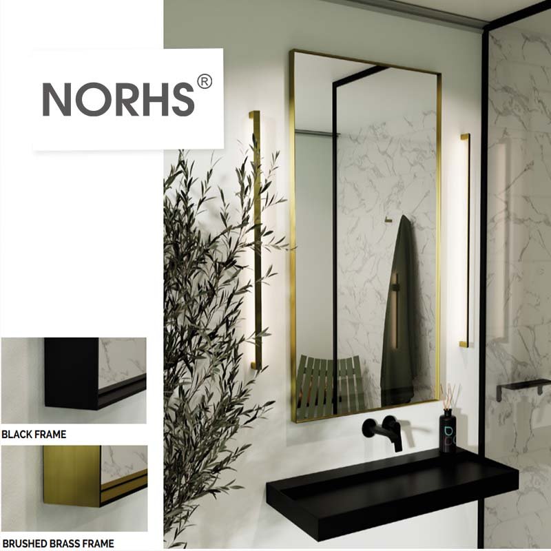 New Style Luxury Simple Brass Finished Bedroom Furniture Set High Quality Rectangle Wall Full Length Floor Mirror
