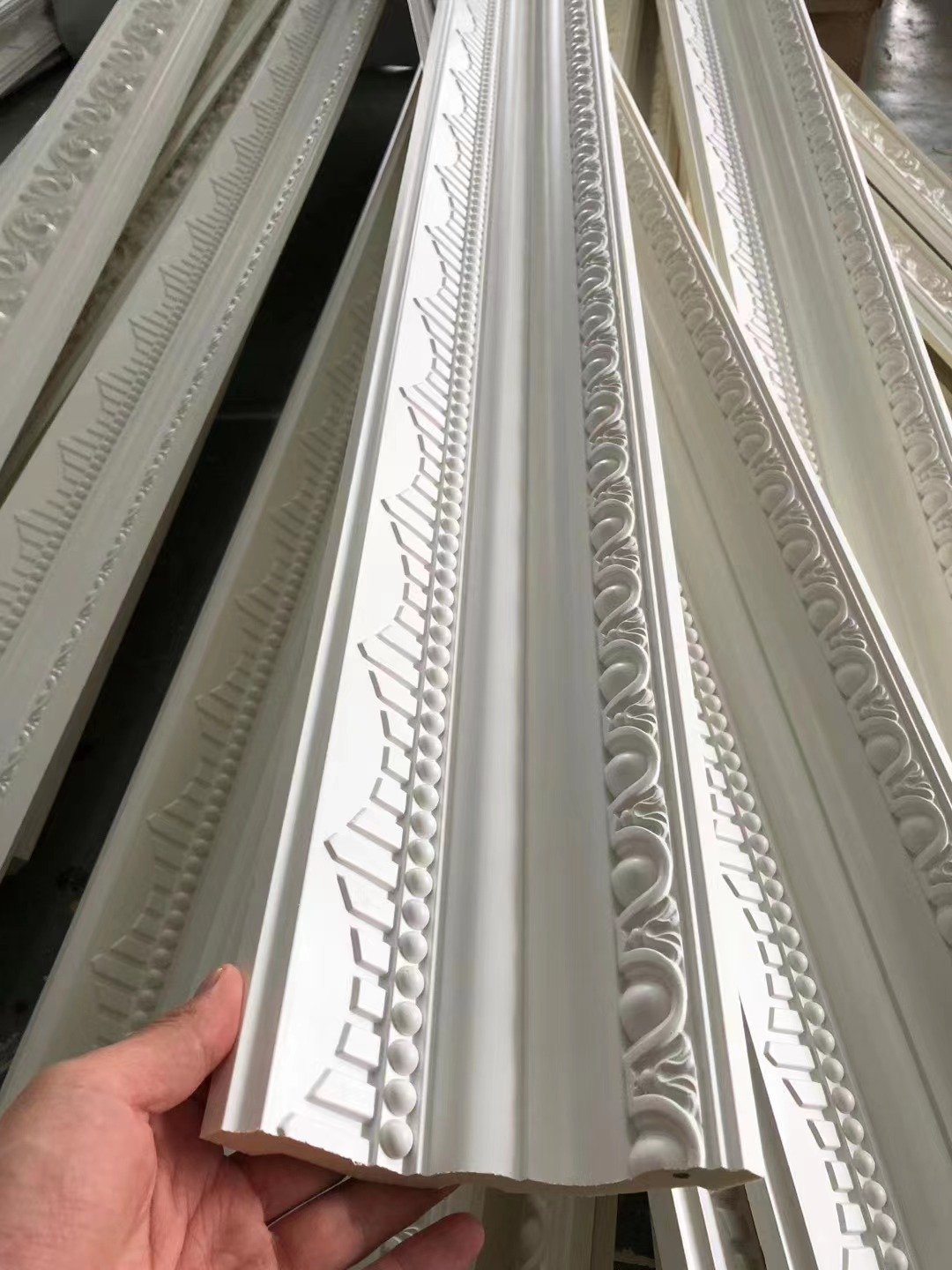 PU Foam Wall Dado Frame Chair Rail Panel Moulding