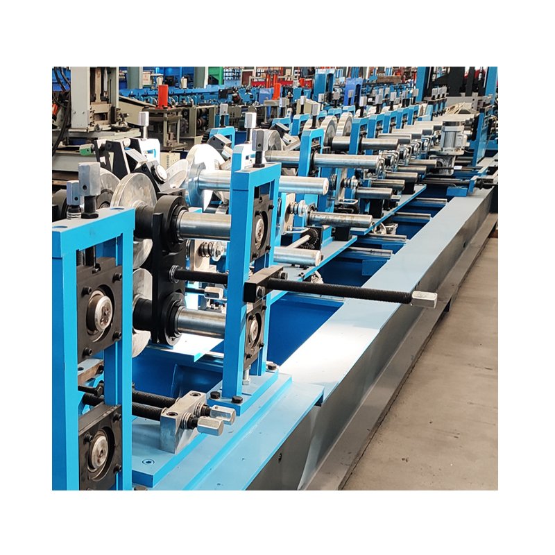 C purlin machine auto change size C Z steel profile metal channel roll forming making machine