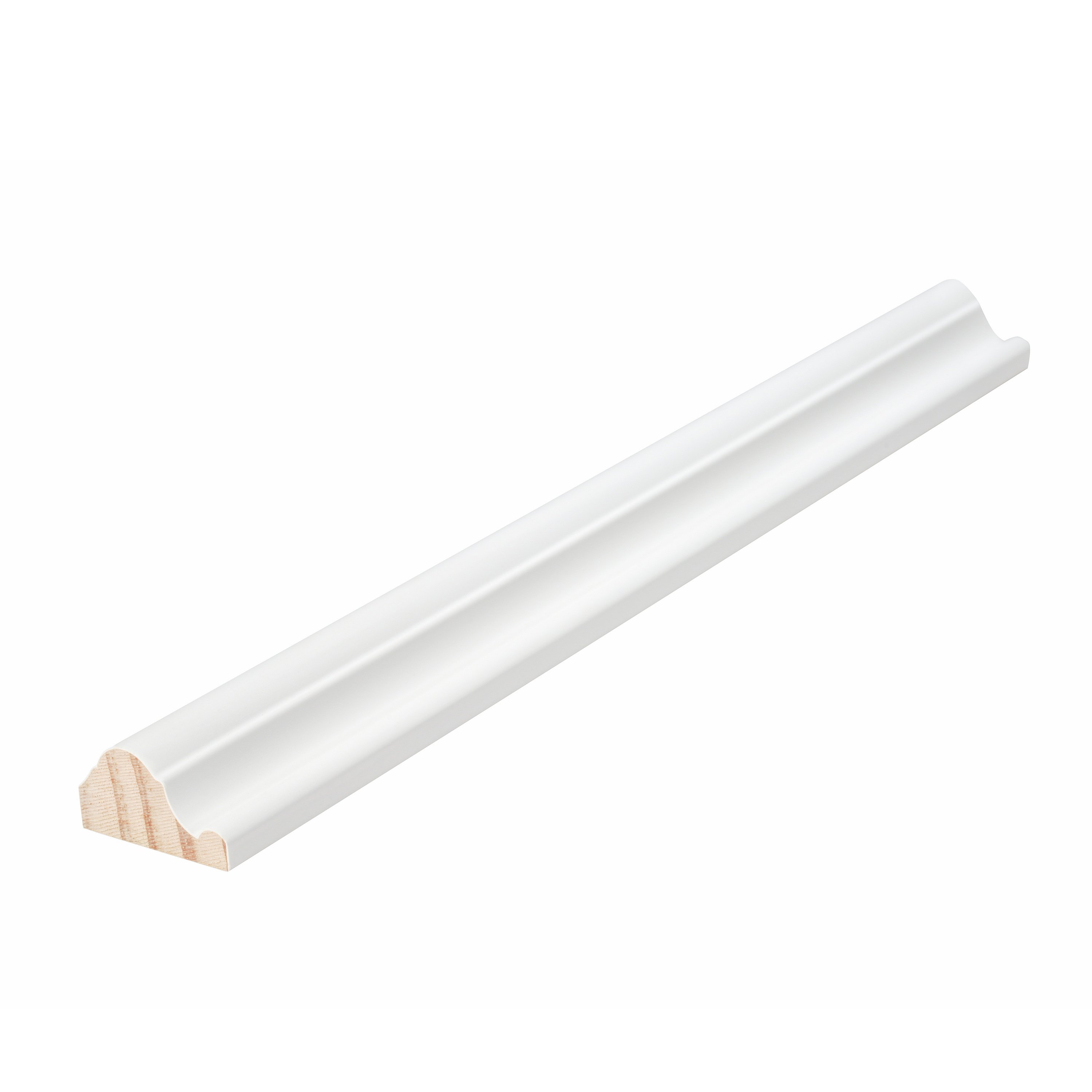 Modern White Primed Wooden Door Trim Molding MDF PVC Pine Wall Panel Decoration Frame Moulding for Indoor & Villa Use