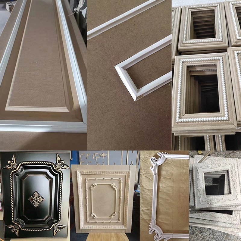 PVC Decorative frame moulding tirm for wall Easy to install Flexibility Decor material