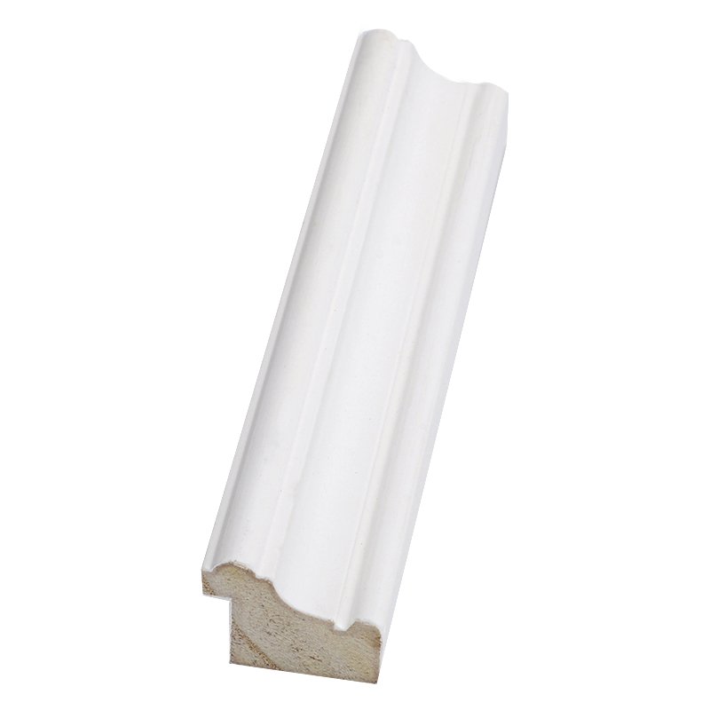 Factory Directly Sales Paulownia Wood White Decorative Wall Frame Moulding