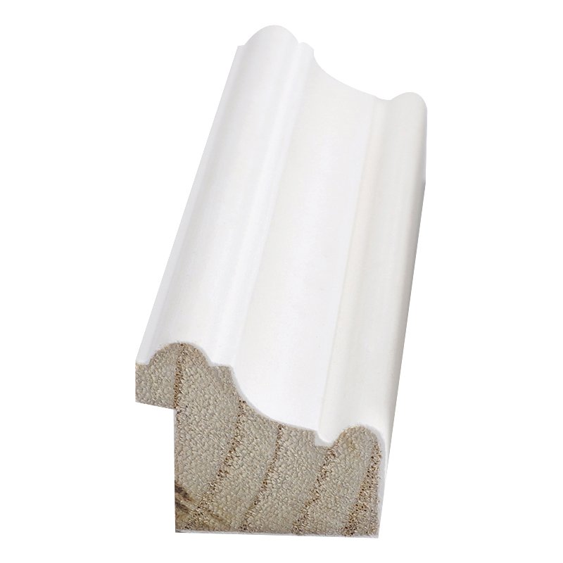 Factory Directly Sales Paulownia Wood White Decorative Wall Frame Moulding
