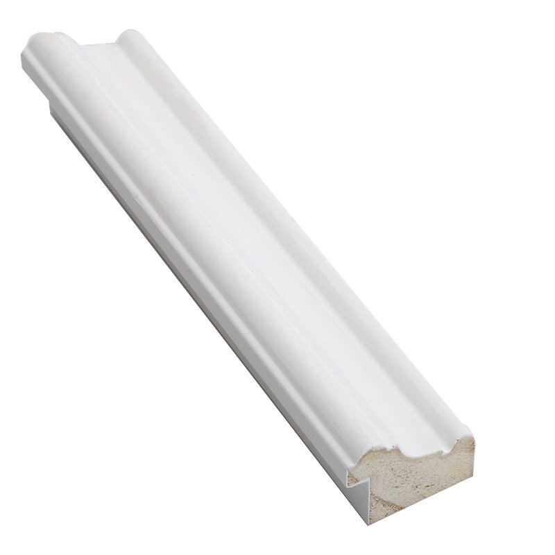 Factory Directly Sales Paulownia Wood White Decorative Wall Frame Moulding