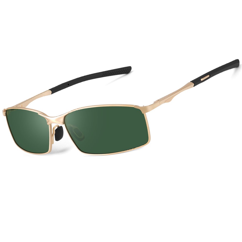 Classic Custom Logo Metal Night Vision Driving Glasses Security Men's Polarized Night Vision Glasses For Driving Gold Frame