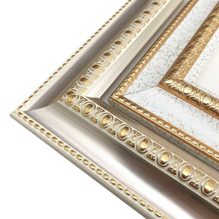Factory Price Ornate Wedding Frames Digital Printing PS Photo Frame Stick Plastic Picture Photo Frame 20 Cartons