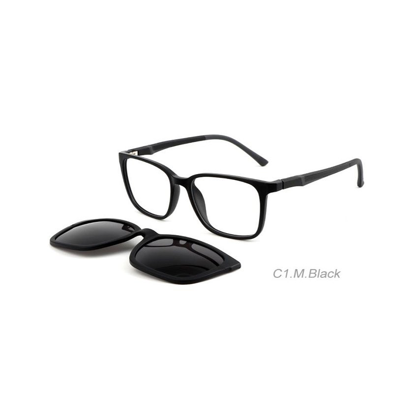 Eyewear Magnet Optical Frames Eyeglasses Sunglass Clips With 2 in 1 Magnetic TR90 Unisex Clip on Glasses