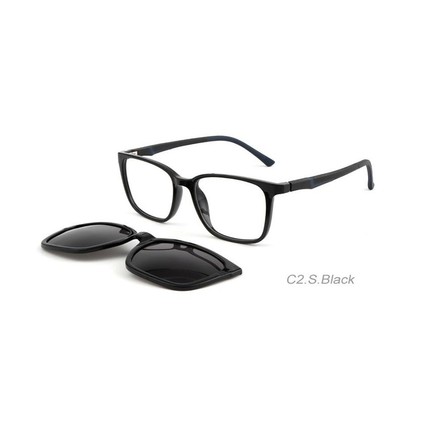 Eyewear Magnet Optical Frames Eyeglasses Sunglass Clips With 2 in 1 Magnetic TR90 Unisex Clip on Glasses