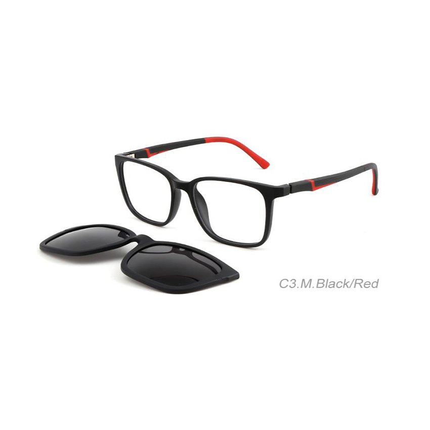 Eyewear Magnet Optical Frames Eyeglasses Sunglass Clips With 2 in 1 Magnetic TR90 Unisex Clip on Glasses