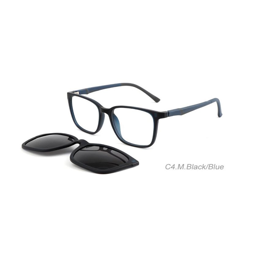 Eyewear Magnet Optical Frames Eyeglasses Sunglass Clips With 2 in 1 Magnetic TR90 Unisex Clip on Glasses