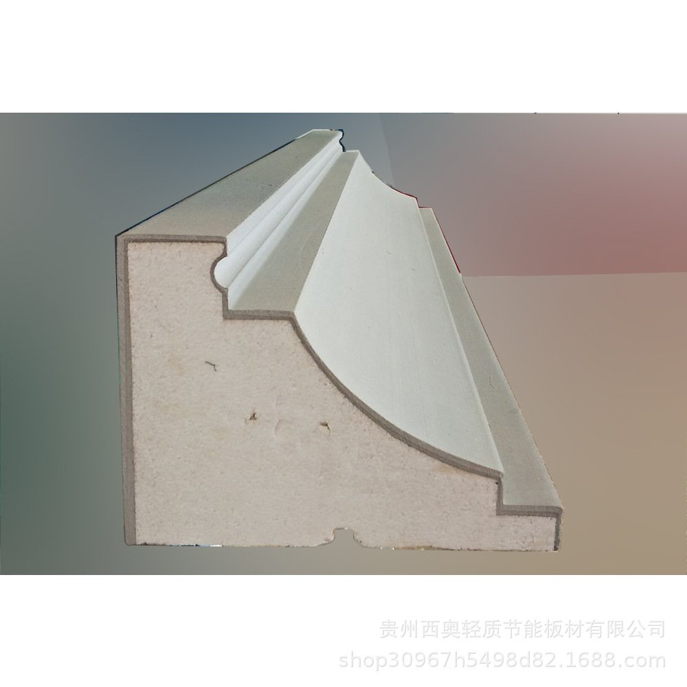 Light Outdoor Decoration Line Foam Decorative Cornice And Window Frame Mouldings Lines