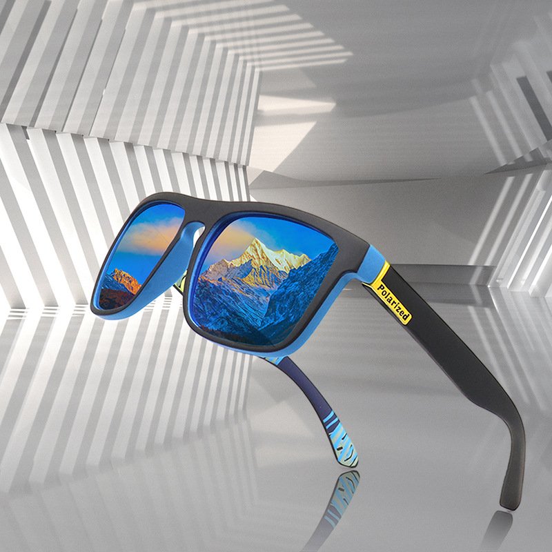 New outdoor polarized sunglasses men's sports driving box riding shades sunglasses