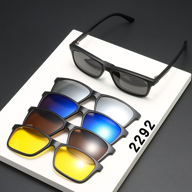 Eyewear 40732 Fashion 2024 TR90 Frame Square Driving Sunglasses
