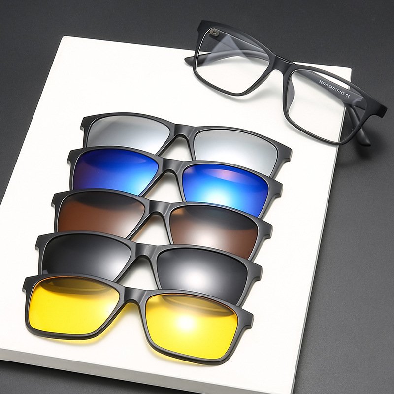 Eyewear 40732 Fashion 2024 TR90 Frame Square Driving Sunglasses