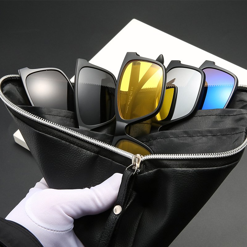 Eyewear 40732 Fashion 2024 TR90 Frame Square Driving Sunglasses