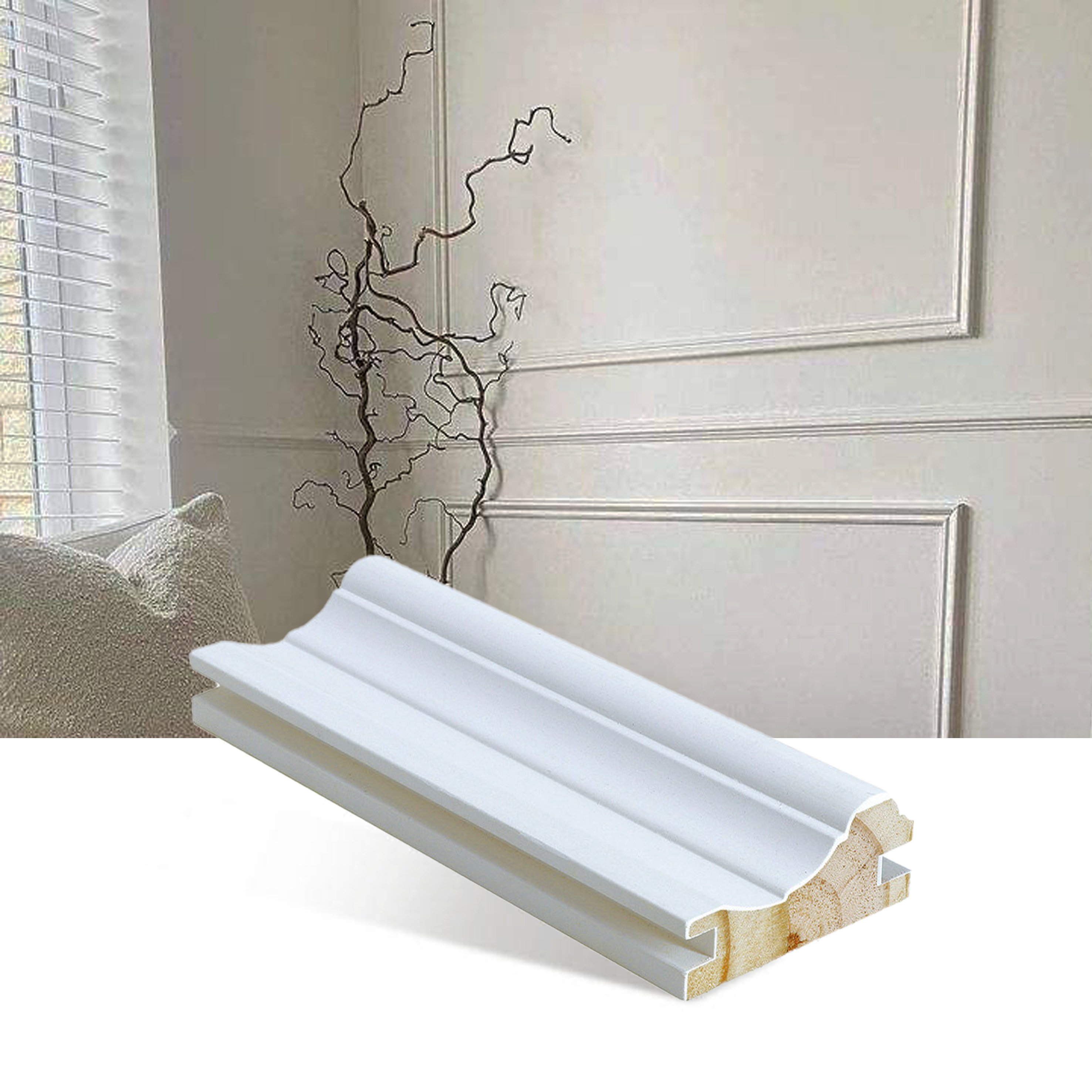 Modern Room Decoration Door And Window Trim Board Moulding Wood Frame Moulding Wall Trim