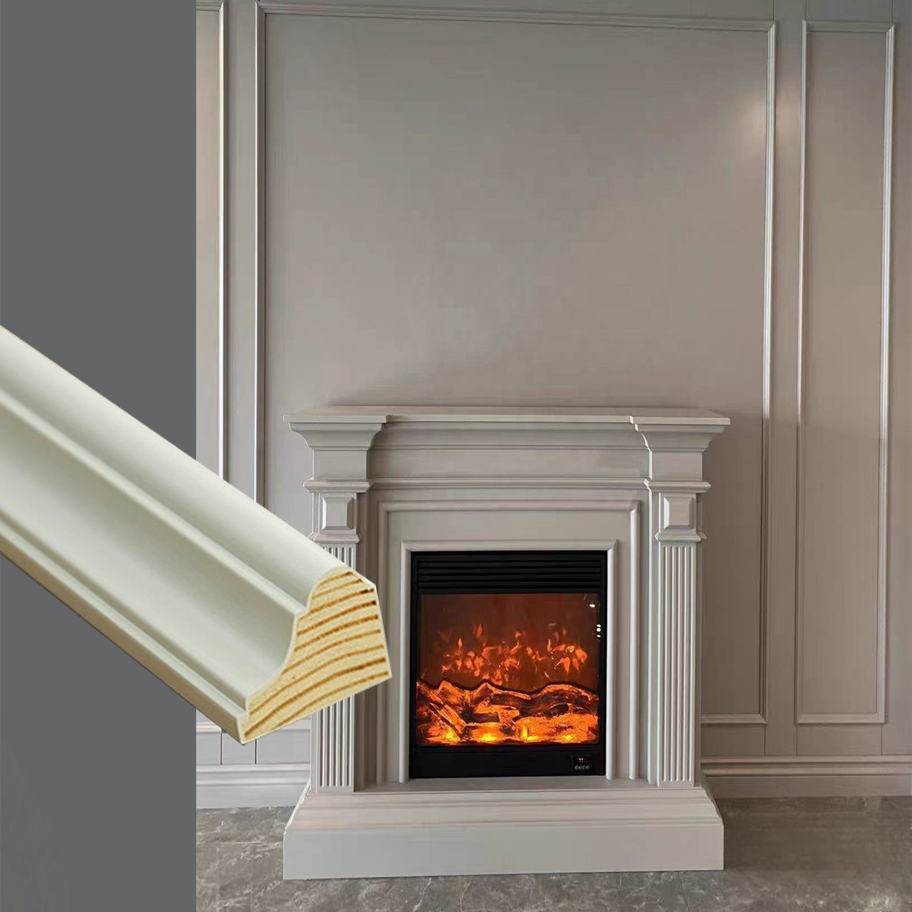 Modern Room Decoration Door And Window Trim Board Moulding Wood Frame Moulding Wall Trim
