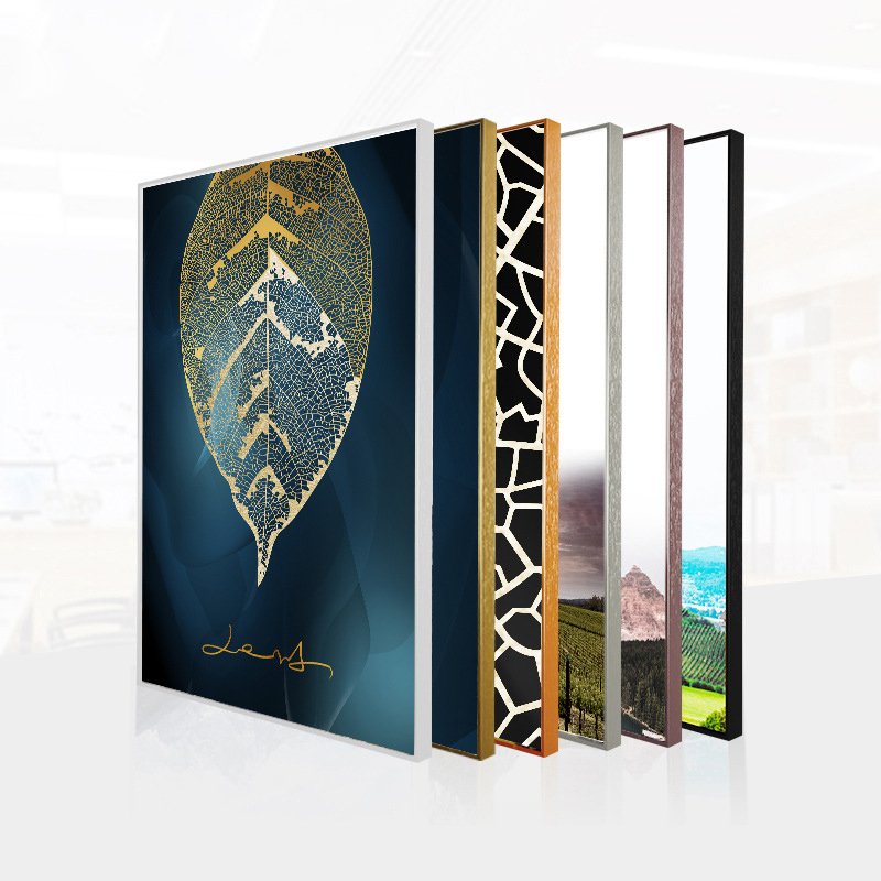 Wholesale Custom Size A0 A1 A2 A3 A4 A5 5x7 4x6 24x36 Gold Silver Black Metal Aluminium wall Photo frame Picture Frames