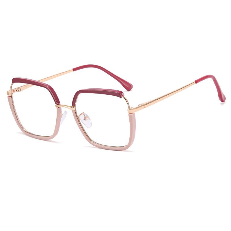 Finewell 82043 Oversized Fashion Anti-Blue Light Myopia Glasses Frame For Women Trendy