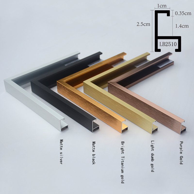 5 Colors 8x12 16x20 18x24 20x24 24x36 inch Metal Photo Picture Frame Moulding Aluminum Profile