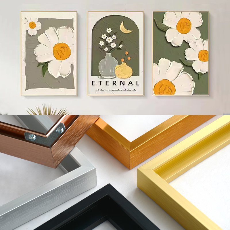 5 Colors 8x12 16x20 18x24 20x24 24x36 inch Metal Photo Picture Frame Moulding Aluminum Profile