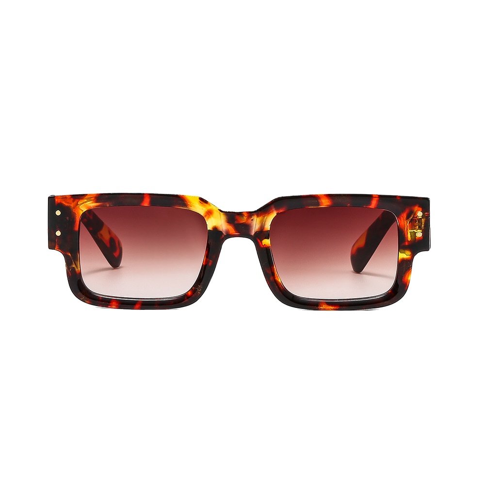 Lmamba 132 Luxury Brand Designer Sun Glasses High Quality Square Rectangle Black Sunglasses For Men Women Rivet 2024