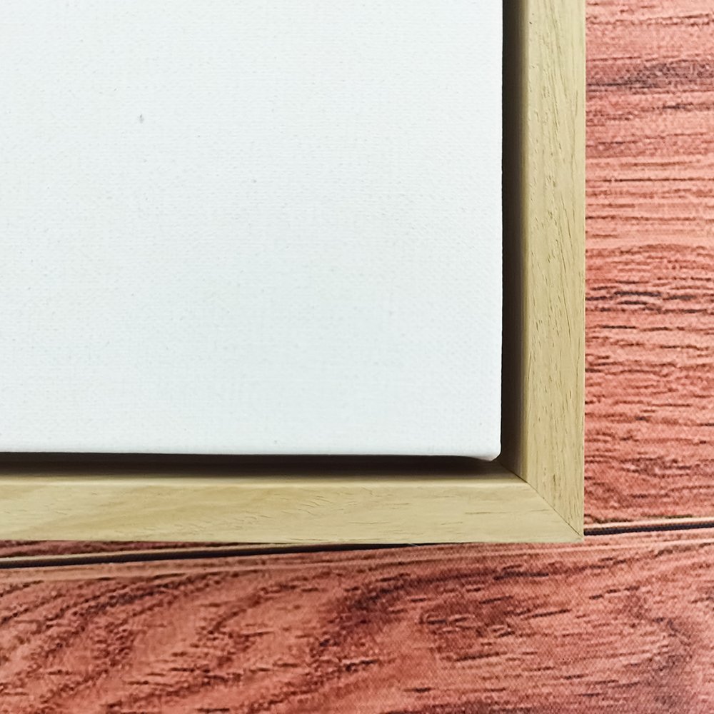 Cotton Polyester Linen High Quality Decorative Hanging Wall White Black Wood Floating Frame for Painting Blank Canvas
