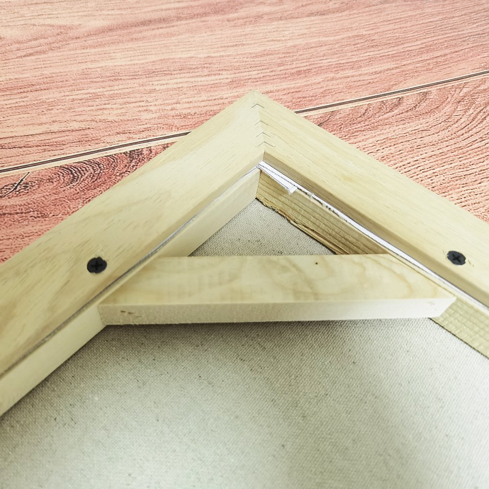 Cotton Polyester Linen High Quality Decorative Hanging Wall White Black Wood Floating Frame for Painting Blank Canvas