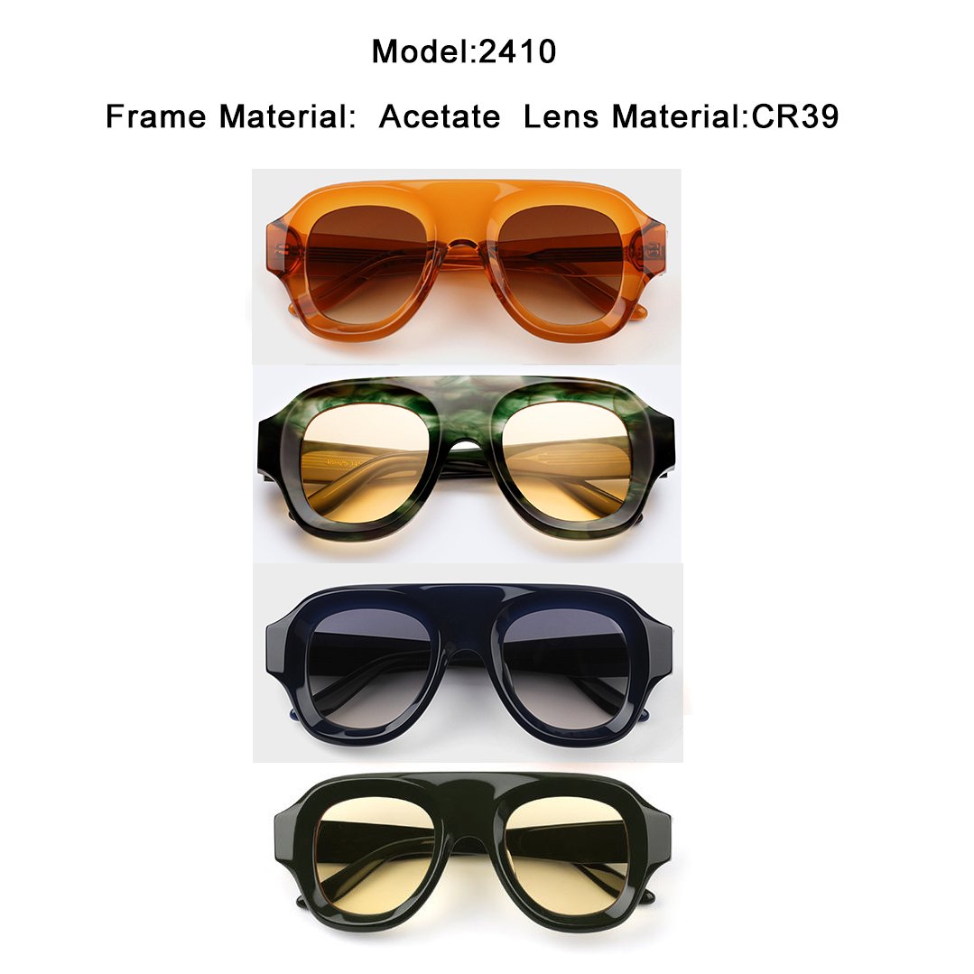Finewell High Quality Luxury Design Sun Glasses Polarized Custom Logo Oversized Oval Fashion Acetate Sunglasses For Men Women