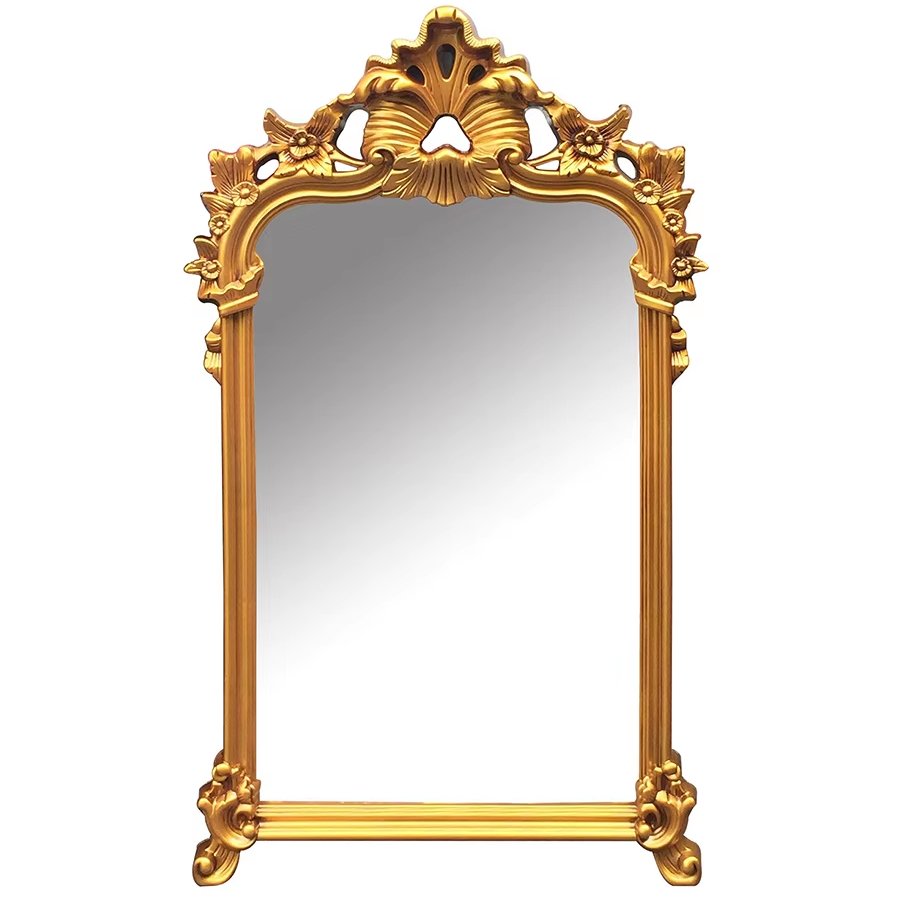 Baroque Style Picture Ornaments Antique Moulding PU Mirror Frame Decors