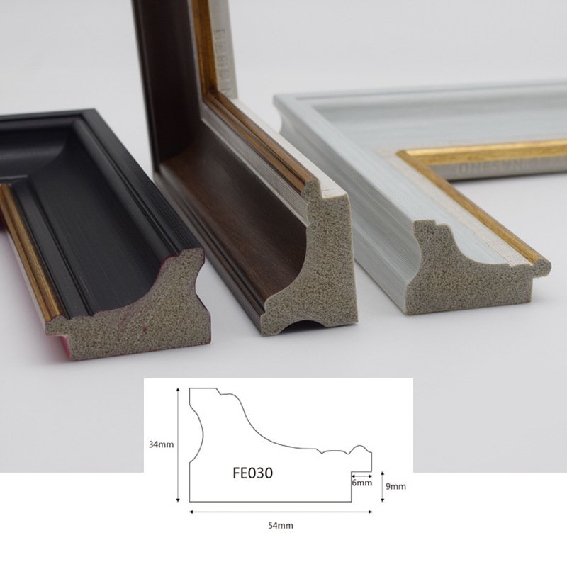 Free Sample Polystyrene Wood-Like Plastic Picture PS Mirror Photo Picture ps photo frame bars moulding