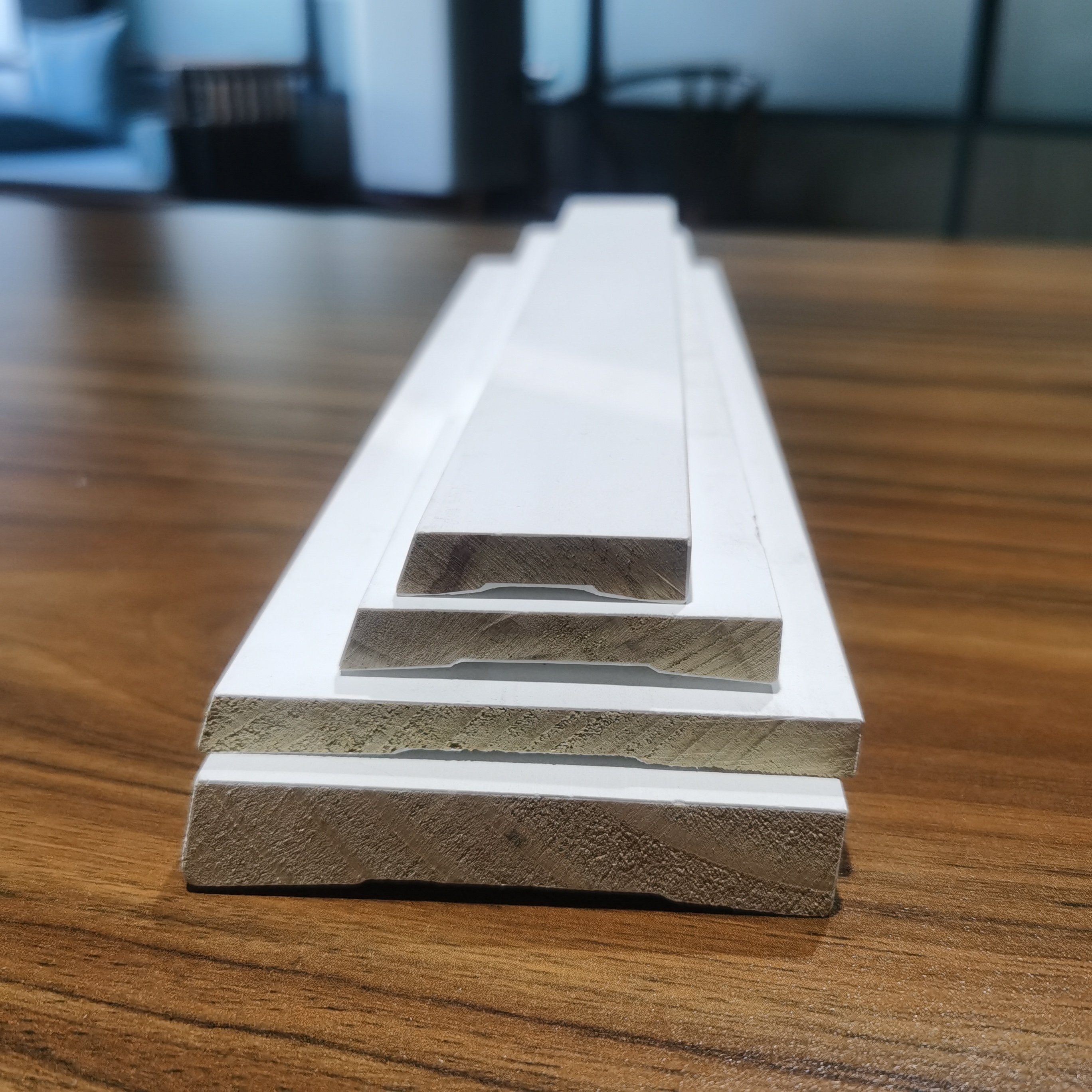 High Quality Modern Wood Mdf Mouldings Baseboard Crown Moulding Wall Trim Rail Door Jamb Casing