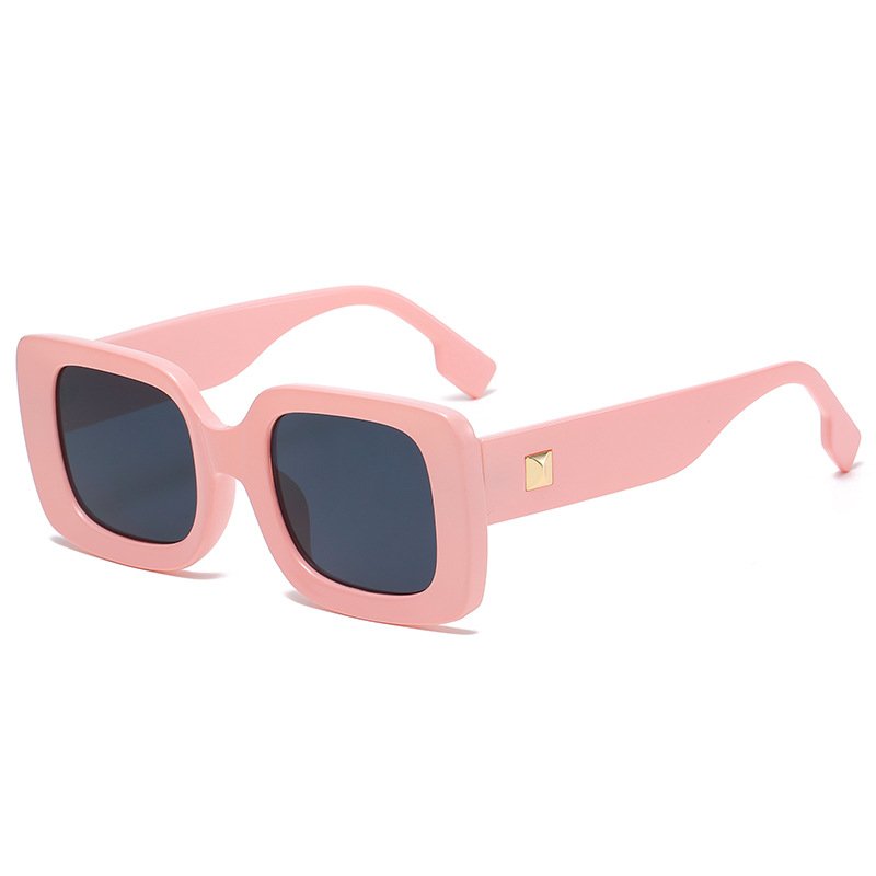 New styles vintage rectangle INS fashion sun glasses wholesale custom logo luxury female Sunglasses for women
