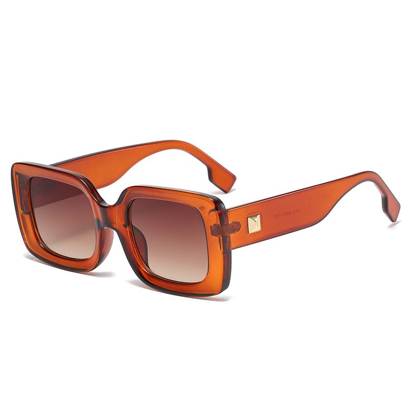 New styles vintage rectangle INS fashion sun glasses wholesale custom logo luxury female Sunglasses for women