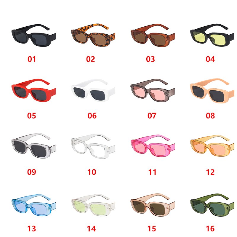 DLL161 Trend Vintage Small Square Sunglasses for Women Men Fashion UV400 Narrow Driving Glasses Retro Rectangle Sunglasses