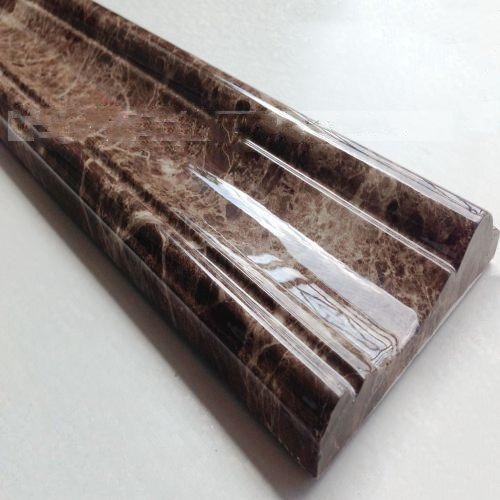 Fireproof Stone Plastic Composite Marble Effect TV Background Wall Frame Mouldings