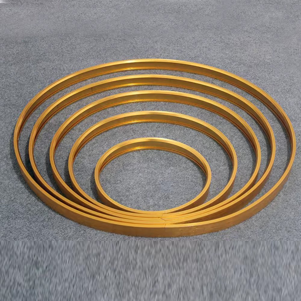 Eco-friendly modern metal mouldings DIY metal gold black silver round canvas painting photo picture mirror frame