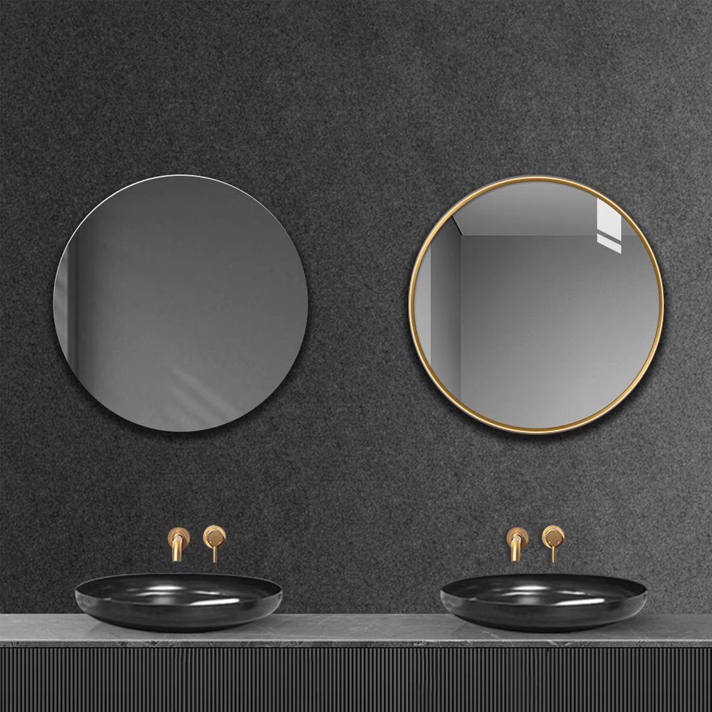 Eco-friendly modern metal mouldings DIY metal gold black silver round canvas painting photo picture mirror frame