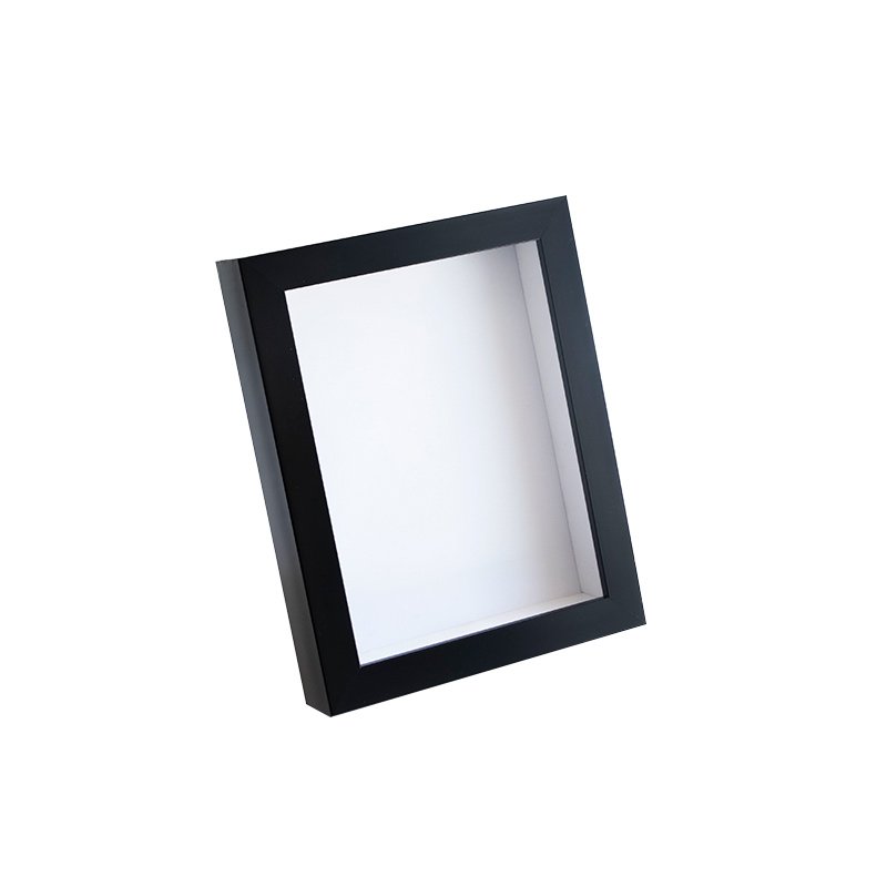 The new deep 3D shadow box with a depth of 6 cm, white black and white 4-color plastic photo frame