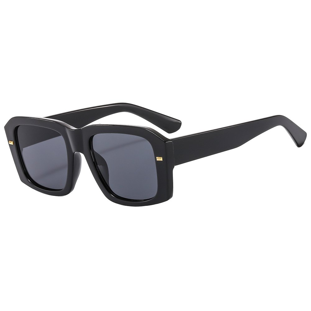 wholesale Custom shades Metal Logo gafas de sol High End Luxury Sexy square designer glasses Thick Acetate Sunglasses Men Women
