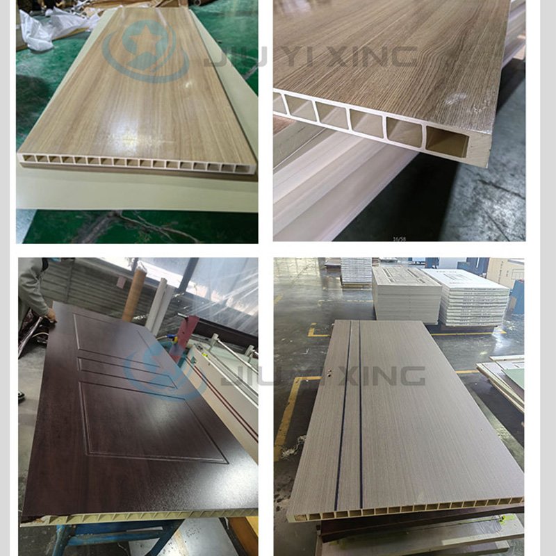 Jiuyixing Full WPC Door Simple Design Slab Door High Quality Factory Price Interior Door For Government Projects